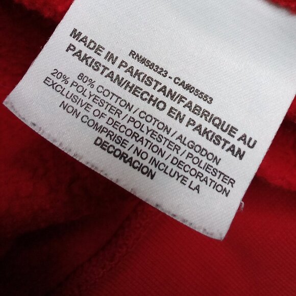 Vintage Y2K Nike Small Swoosh Crewneck Sweatshirt Red - Picture 4 of 6